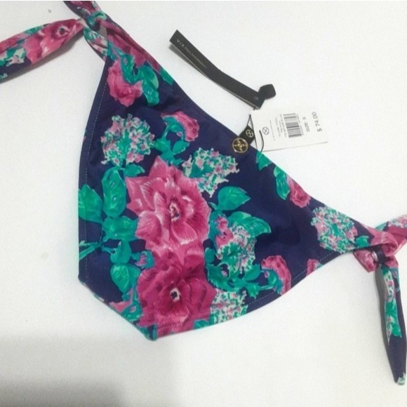 NWT VIX Paula Hermanny Floral Teeny Triangle 2 Piece Bikini Swimsuit Set Small - Picture 13 of 16